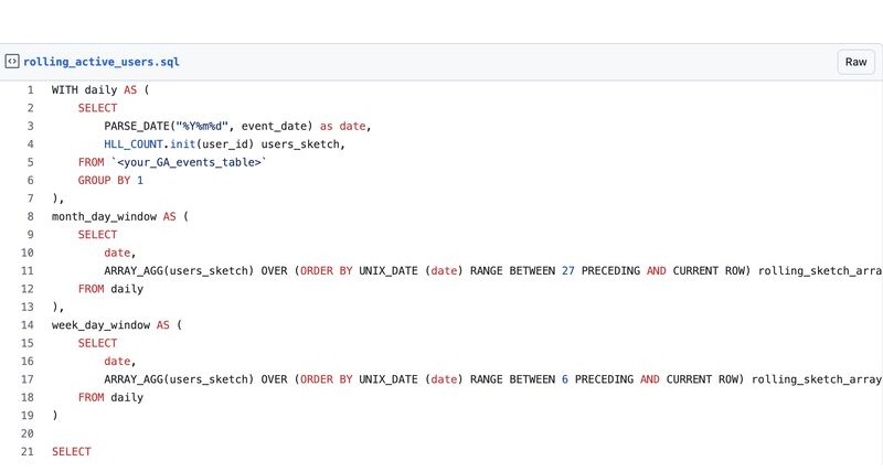 How to Calculate Cumulative WAU and MAU in BigQuery?