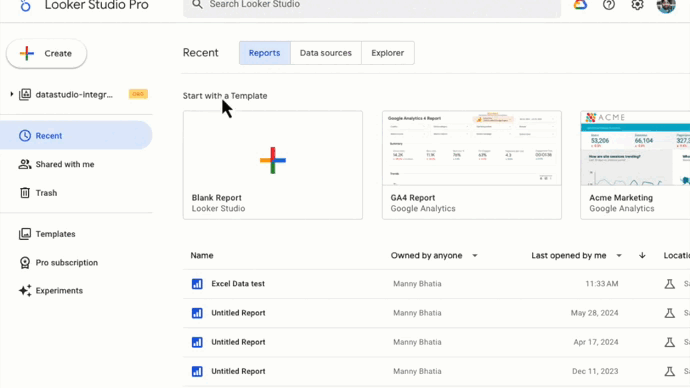 Excel Connector for Looker Studio